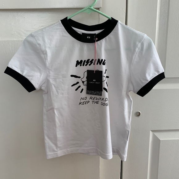 Lazy Oaf - No Reward Fitted Tee (New with Tag) - Picture 3 of 4
